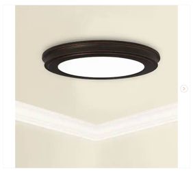 Commercial Electric 13 in. Oil Rubbed Bronze Color Changing LED Ceiling Flush Mount (2-Pack) - New