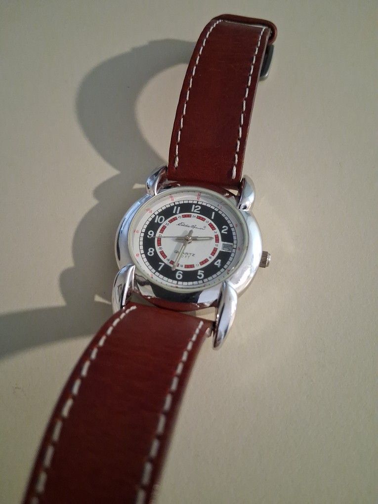 Eddie Bauer Quartz UNISEX Brown Buckle Band Analog Watch