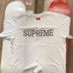 SUPREME BONES SHORT-SLEEVE TOP WHITE