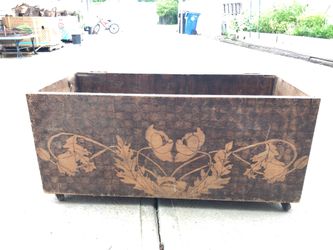 Antique wooden box