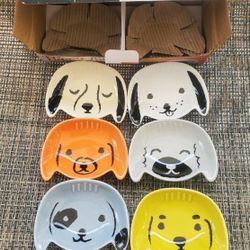 NIB Puppy Love Pinch Bowls - Now Designs - Set of 6 Unique Faces