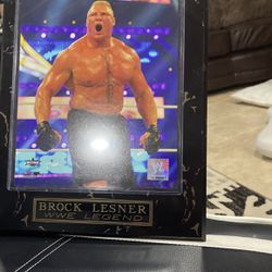 Portrait WWE Wrestler Brock Lesner 
