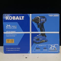 Kobalt 24V 1/4” Impact Driver W/ Battery & Charger 