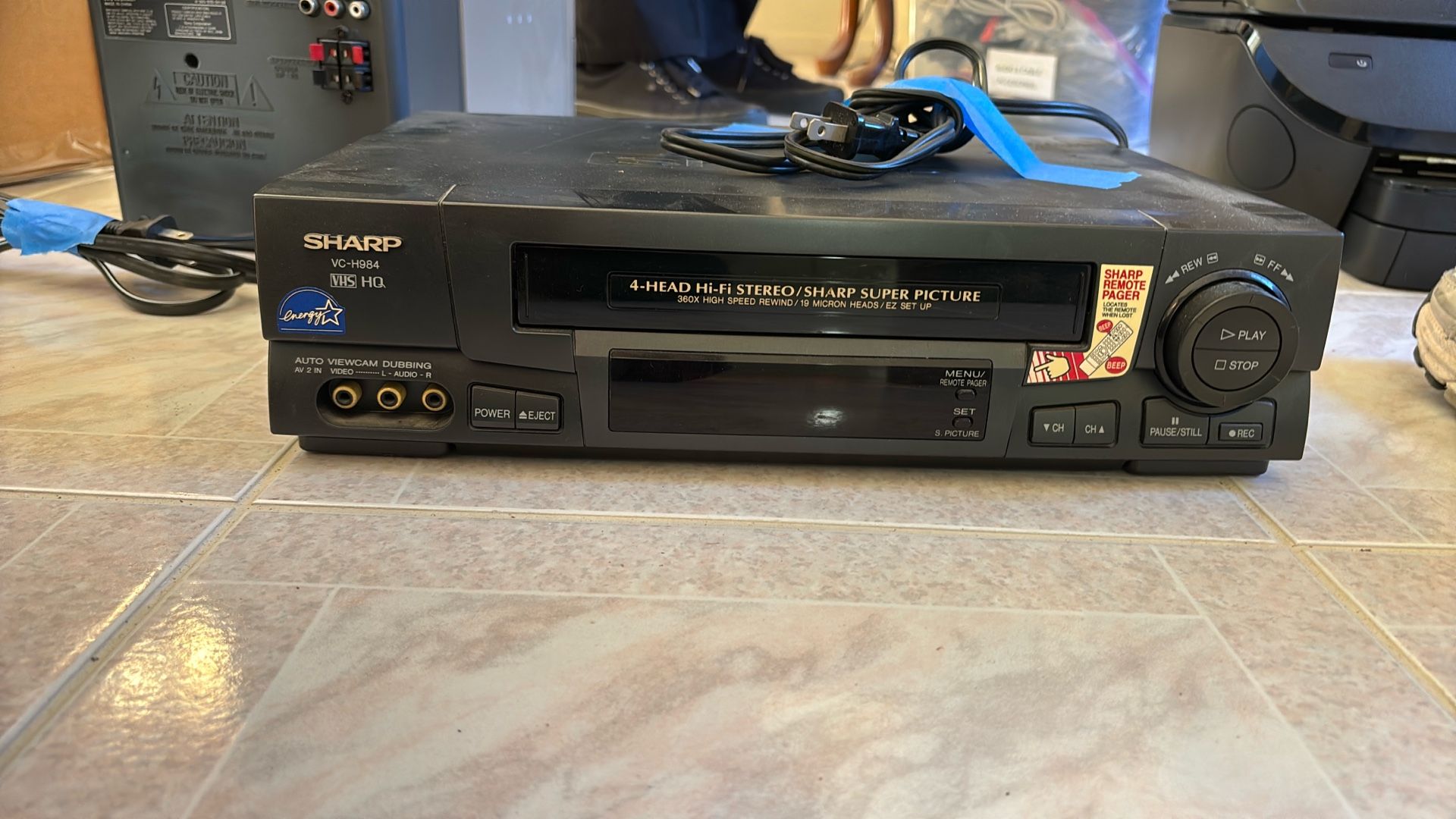 SHARP VHS player 