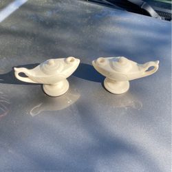 Pair Of Aladdin Candle / Incents Holder 