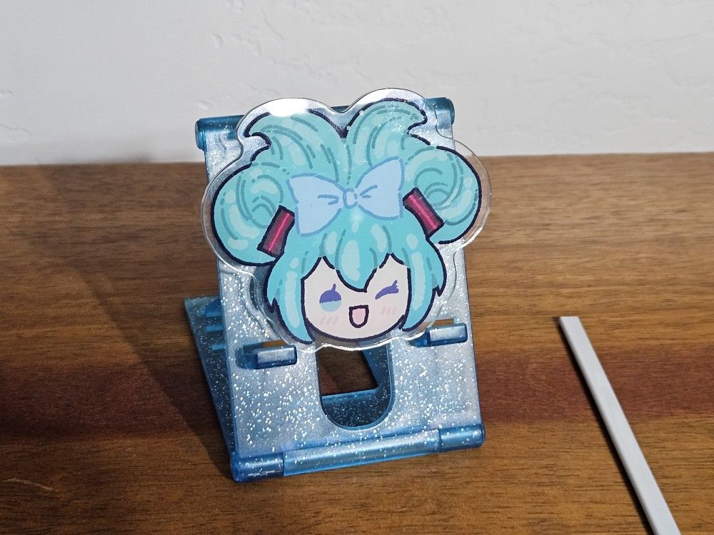 Acryllic Hatsune Miku Phone Grip