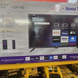Roku TV Jvc Smart TV 32 Inch 720p Hd