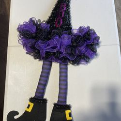Halloween Witch Hat Wreath 