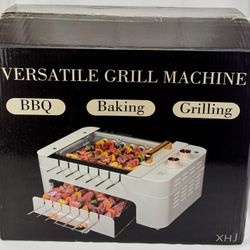 XHJ BBQ AUTO 360° ROTATING SKEWERS ROTISSERIE  GRILL 