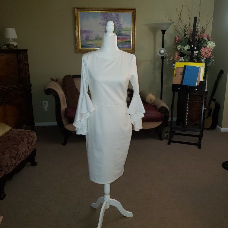 White Business Casual Dress