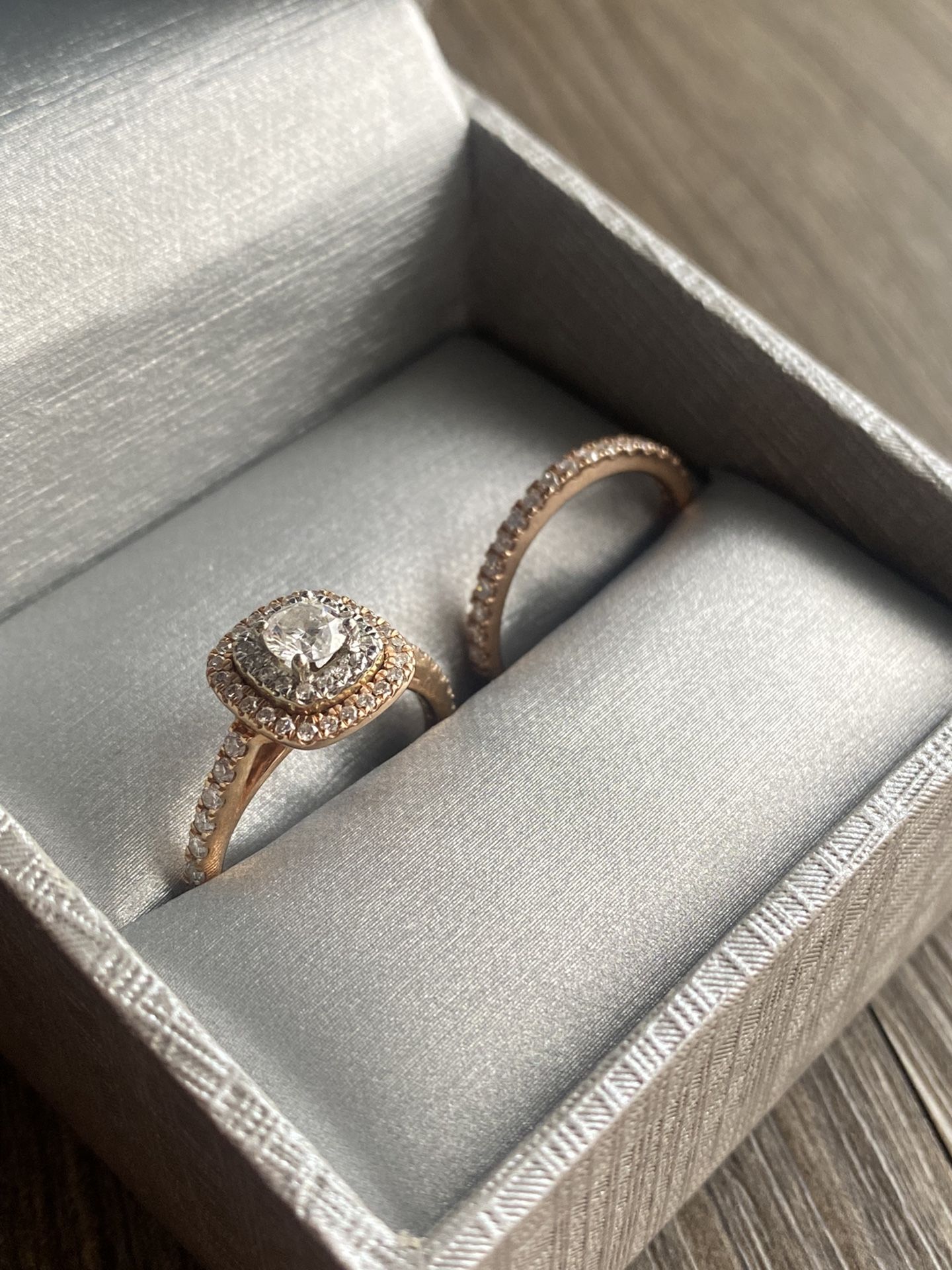 Engagement Ring and Wedding Band