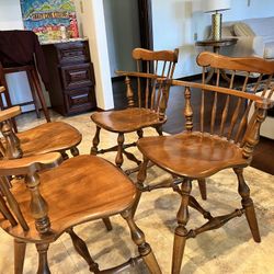 4 Ethan Allen By Baumritter Dining Chairs