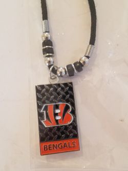 Cincinnati Bengals Rope Necklace Pendant