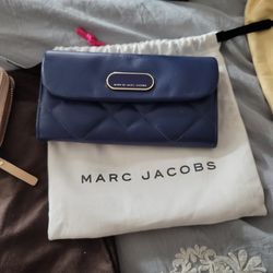 Marc Jacobs Blue Quilted Wallet