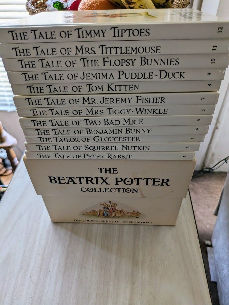 Vintage 1985 Retired Original Beatrix Potter Collection Set Of 12