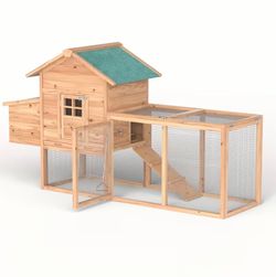 Brand New 80” Wooden Chicken Coop