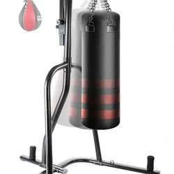 Heavy Boxing Bag Stand With Added Accessories 