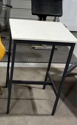 Bar height table.