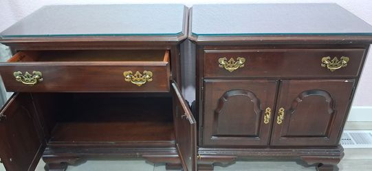Dresser and Ethan Allen Cherry Wood Nightstands – Set of 2