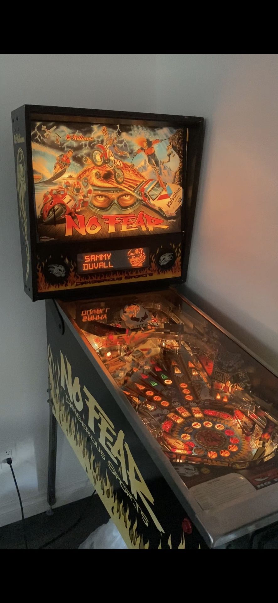 NO FEAR pinball Machine