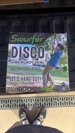 Swurfer disco climbing rope swing