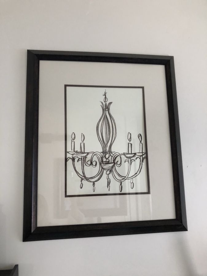 Beautiful chandelier picture art