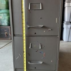 Used 2-drawer File Cabinet. Rust On Top