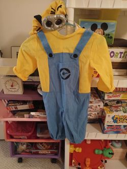 Minion Toddler size 2 to 4 Halloween Costume with Mask