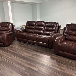 Brand New Power Reclining Couch Set