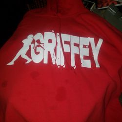 Griffet Red Hooded Sweatshirt Large