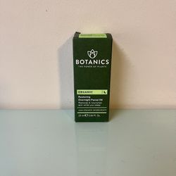 Botanics Restoring Overnight Facial Oil 100% Organic, New & Factory Sealed