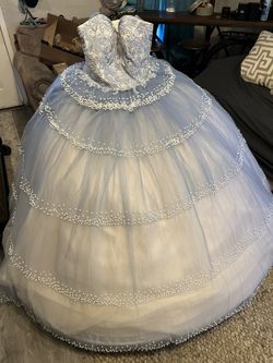 Quinceanera dress prom Dress Blue