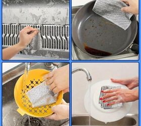 30 Pieces Of Silver Steel Cleaning Cloth, Steel Wire Disc Cleaner, Kitchen Multi-Layer Scrubbing Brush, Metal Wire Detergent Cleaning Cloth