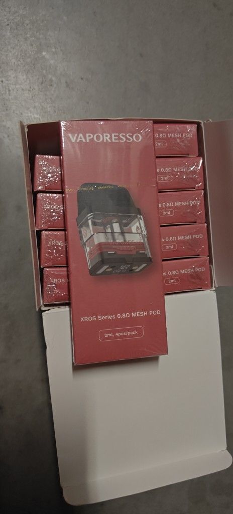 Vapresso Xros Pod 40ct, 80ct & 120ct   1.2ohmz & 0.8ohmz 