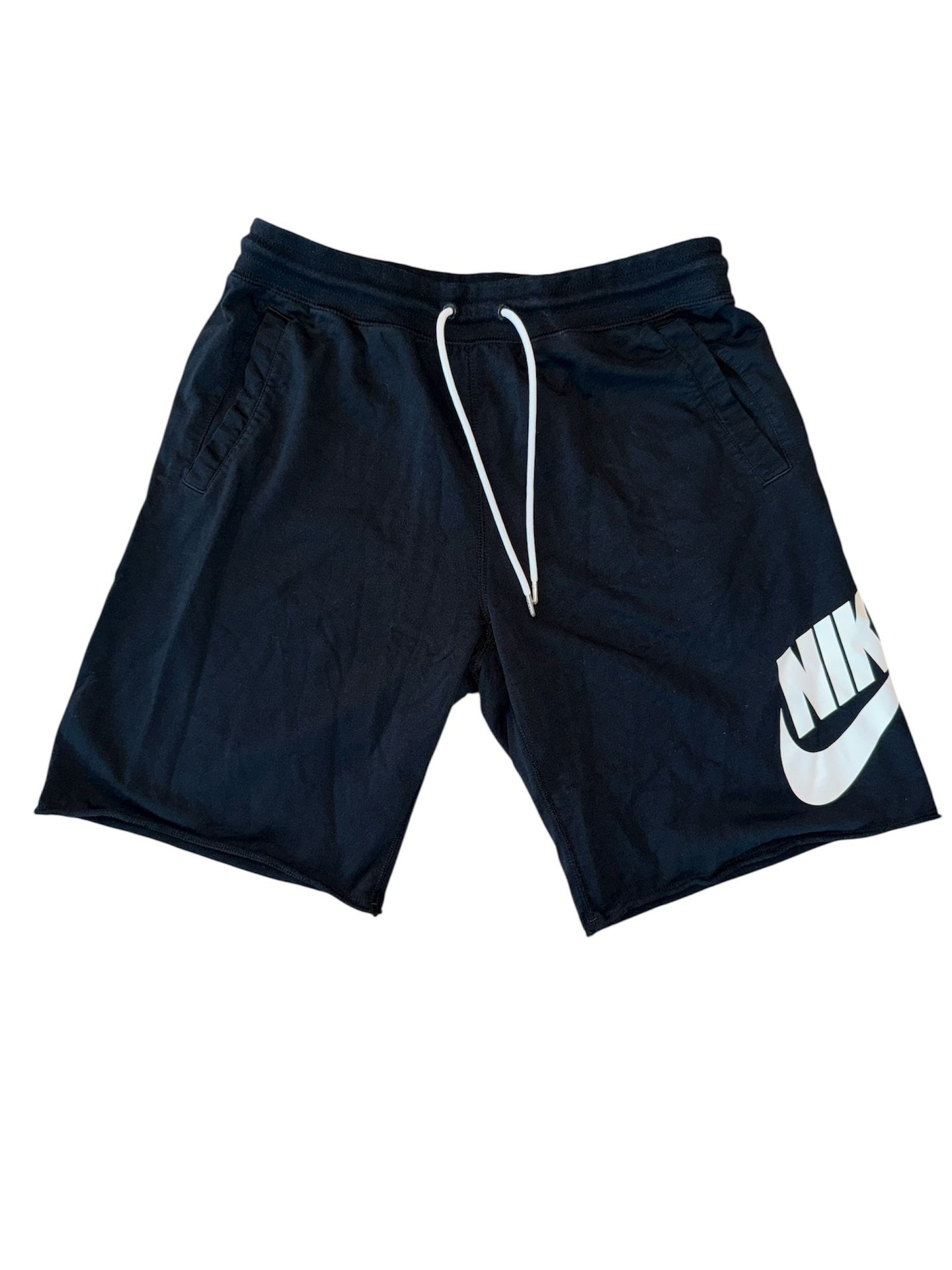 Nike Sportswear® GX1 French Terry Raw Hem Shorts in Black AT5267-010