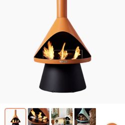 Lloyd Modern Gel Fueled Indoor/Outdoor Fireplace 