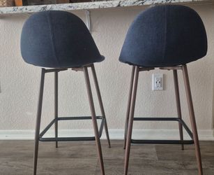 Set of 2 Mid-Century Modern Bar Stools