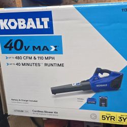 Kobalt Cordless Blower With Battery & Charger 