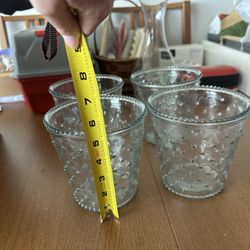 Glass Flower Vases (x5)