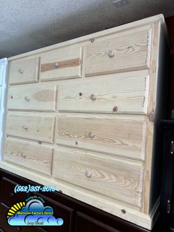 White nine drawer dresser pinewood chest cajonera Comoda de Pino