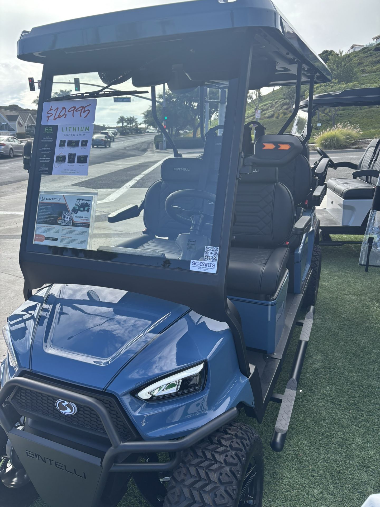 2025 GEN 2 Bintelli Nexus 6-Passenger Lifted 72-Volt Lithium Street Legal LSV Golf Cart