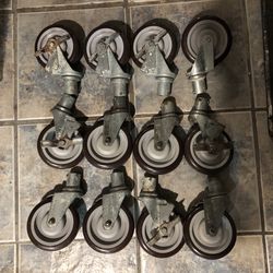 3 Sets Of Caster For Racks Or 3/4 Pippping