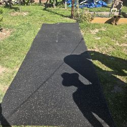 Rubber gym mat
