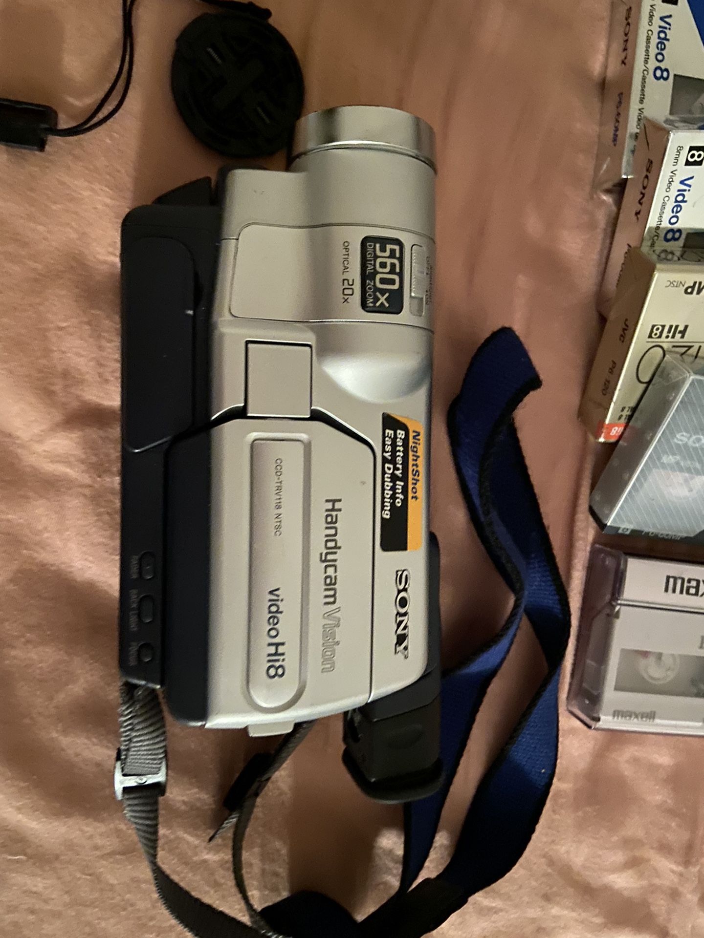 Sony Hi8 camcorder and tapes