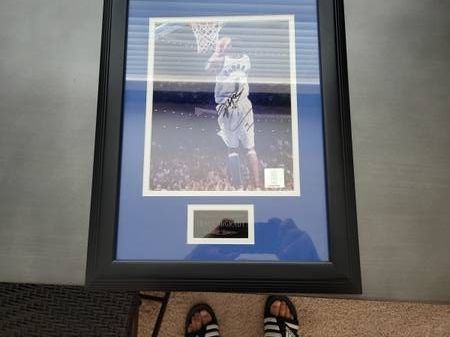 Autographed Tracy Mcgrady photo with coa mint pet SMOKE KID FREE Home