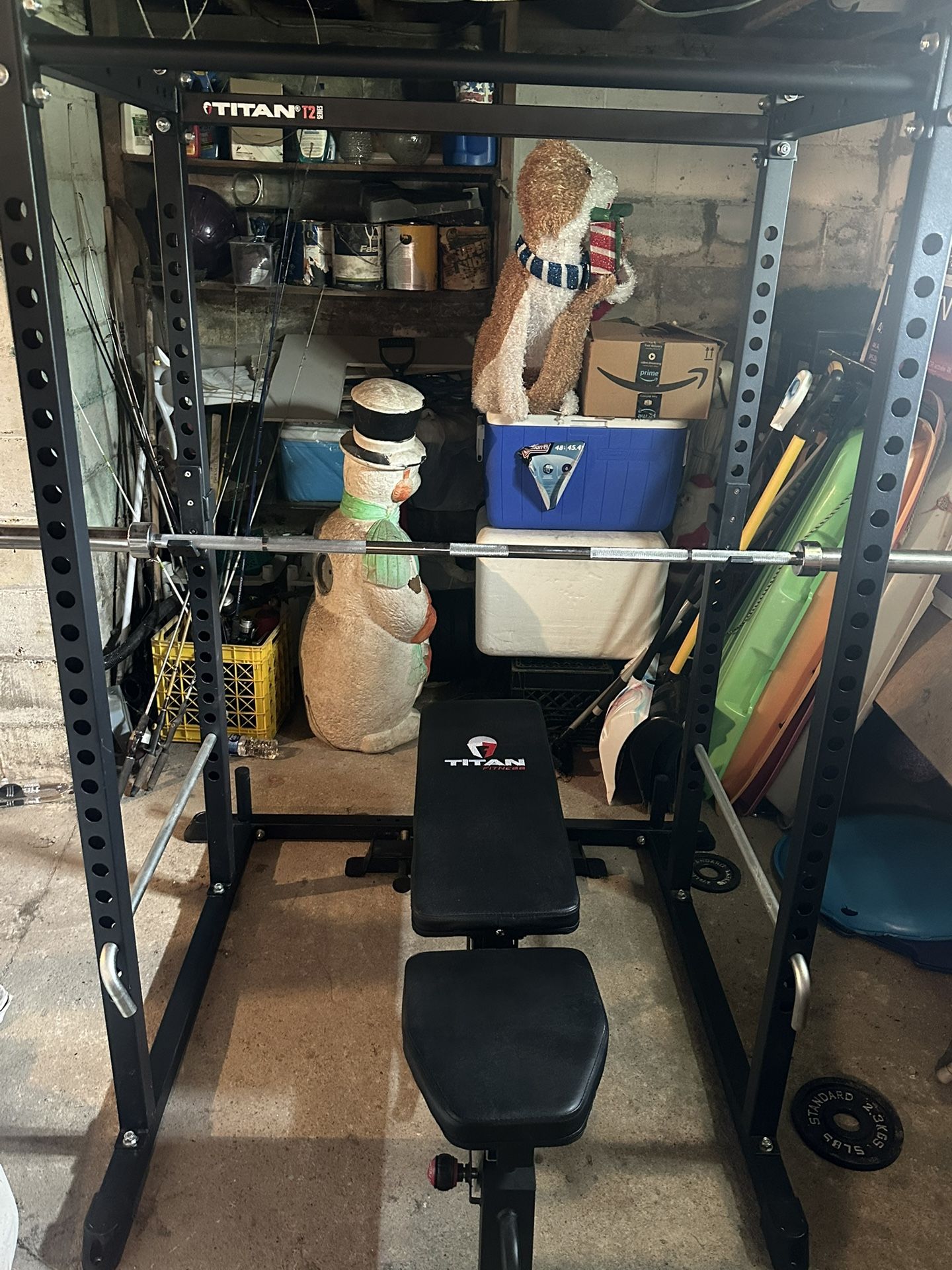 Squat Rack And Weights