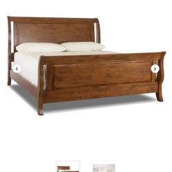 Solid Wood King Bed frame (headboard/footboard) 
