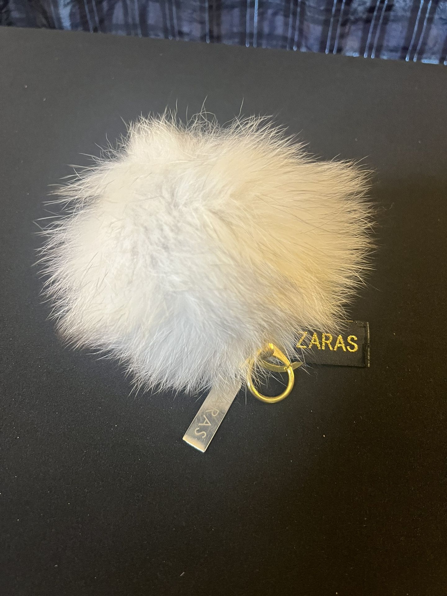 Zaras Bag Charm Fur Keychain
