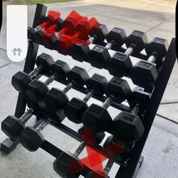 Dumbbells And Rack 