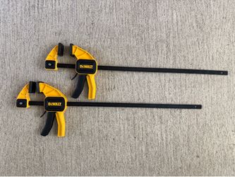 DEWALT 24 in. 300 lbs. Trigger Clamp with 3.75 in. Throat Depth (2) NEW
